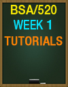 BSA/520 Week 1 Discussion Question